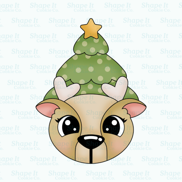 Reindeer Christmas Tree Cookie Cutter