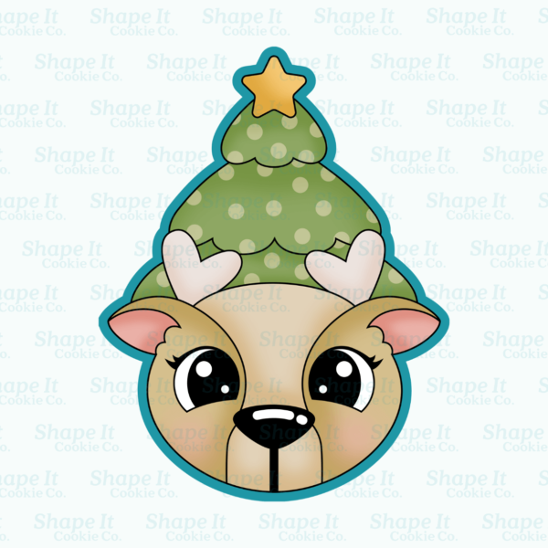 Reindeer Christmas Tree Cookie Cutter - Image 2