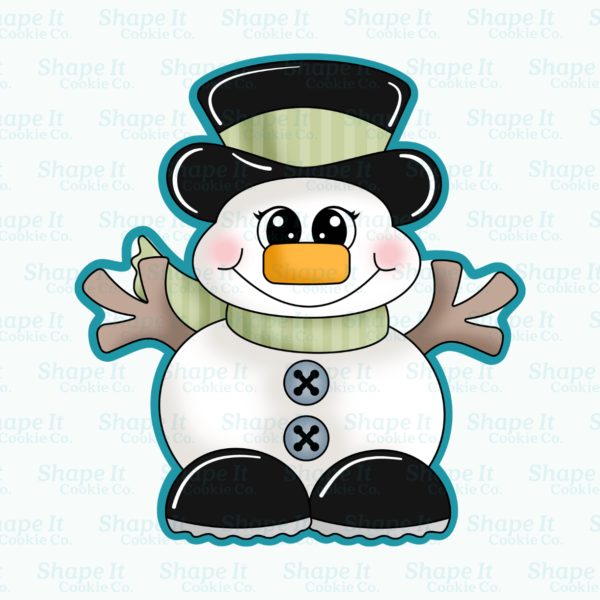 Snowman with Top Hat Cookie Cutter - Image 2