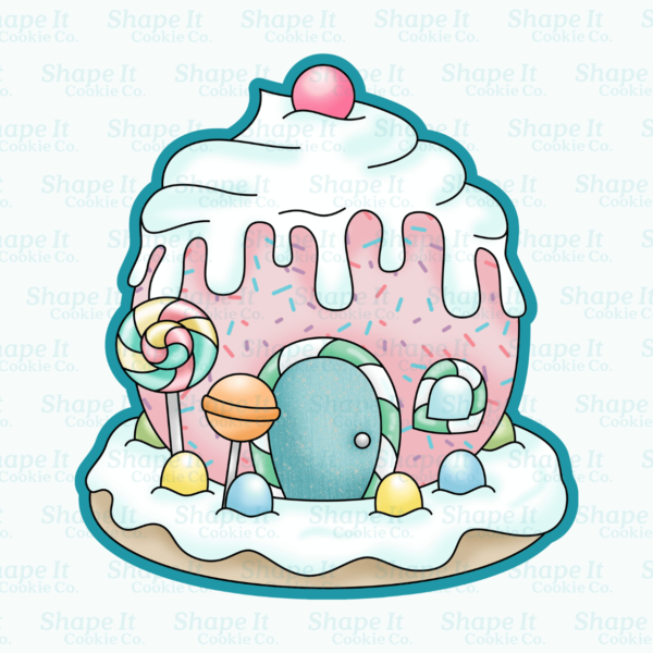 Winter Candyland House Cookie Cutter - Image 2