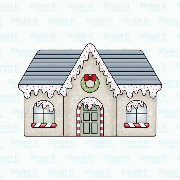 Winter Gingerbread House Cookie Cutter