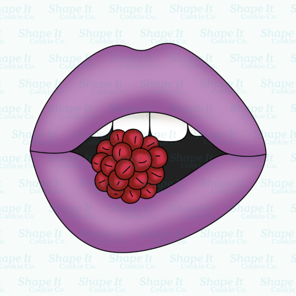 Lips Biting Berry Cookie Cutter