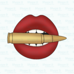 Lips Biting Bullet Cookie Cutter