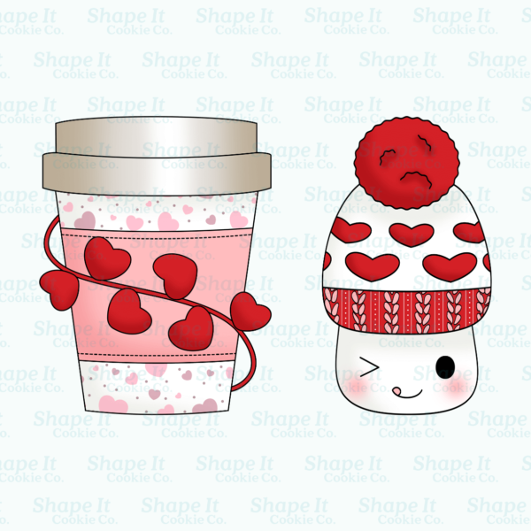 Valentine Coffee To-Go Cup Cookie Cutter - Image 5