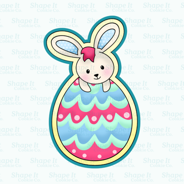 Easter Bunny Tic Tac Toe Cookie Cutter Set + Embosser - Image 4