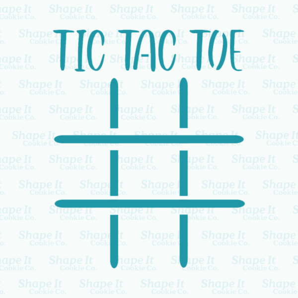 Easter Bunny Tic Tac Toe Cookie Cutter Set + Embosser - Image 8