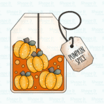 Pumpkin Spice Tea Bag Cookie Cutter